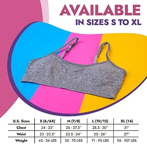 Popular Girl's Seamless Cami Bra with Removable Padding