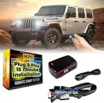 Plug-Play Factory Remote Activated Remote Start Kit for Jeep Wrangler 2007-2018, White