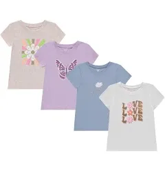 Btween Girls' Fashionable Short Sleeve T-Shirt