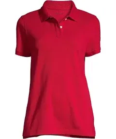 Lands' End School Uniform Women's Tall Short Sleeve Mesh Polo Shirt