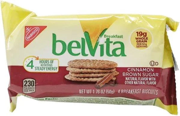 (3 pack) NABISCO BELVITA BREAKFAST BISCUIT CINNAMON BROWN SUGAR BISCUITS-BREAKFAST 21.12 OZ