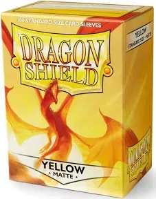 Dragon Shield Matte Yellow Card Sleeves