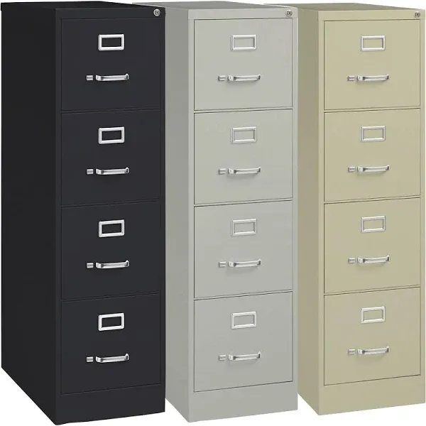 Commercial Vertical File Cabinet, 4 Drawer Letter (15'' W x 26 -1/2'' D)