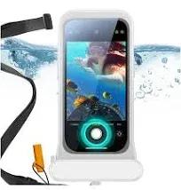 ESR Waterproof Phone Pouch for iPhone 15/14 / 13, Underwater Touch Sensitivity, IPX8 Floating Waterproof Cellphone Case with Lanyard, Dry Bag for Snorkeling, Purple