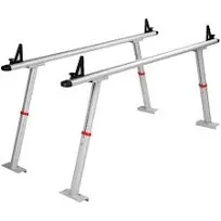 VEVOR Truck Rack 800 lbs Capacity 19-34in Adjustable Height Aluminum Ladder Rack