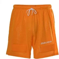 Bauer Core Hockey Mesh Jock Shorts - Includes Cup and Tab for socks