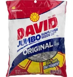 David Roasted Salted Original Sunflower Seeds