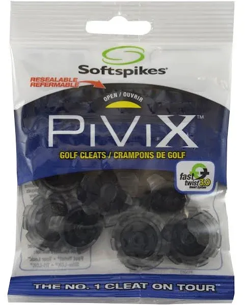 Softspikes Pivix Fast Twist 3.0 Golf Spike - Gray/Black