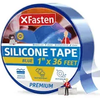 XFasten Silicone Self Fusing Tape 1-Inch x 36-Foot (Black) Silicone Repair Tape