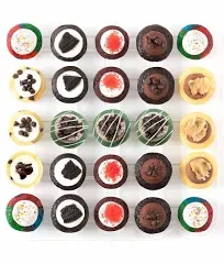 Baked by Melissa Cupcakes - Latest & Greatest - Assorted Bite-Size Cupcakes - 12 Flavors Include: Red Velvet, Triple Chocolate, Cookie Dough