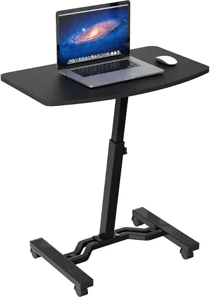 Height Adjustable Mobile Laptop Stand Desk Rolling Cart