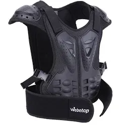 Webetop Kids Dirt Bike Body Chest Spine Protector Vest Protective for Dirtbike L