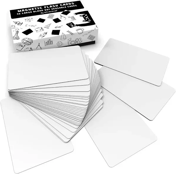 Attractivia Dry Erase Magnetic Labels 5.6 x 3.7 in Dry Erase Magnets