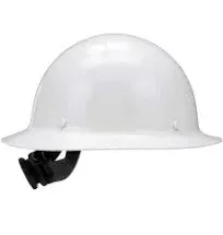 MSA Skullgard Full-Brim Hard Hat with Suspension - Non-Slotted Cap, Made of Phenolic Resin, Radiant Heat Loads up to 350F, Standard Size Hard Hat | Fas-Trac III Ratchet Suspension