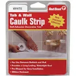 Red Devil 0150 7/8" x 11' Medium White Tub & Wall Caulk Strip