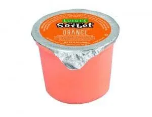 Luigis No Sugar Added Orange Sorbet Cup