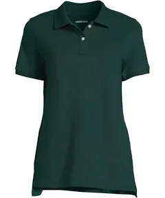 Lands' End Women's School Uniform Short Sleeve Mesh Polo Shirt