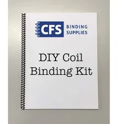 DIY Coil Binding Kit - 25 Books (Includes Pre-Punched Paper & Covers