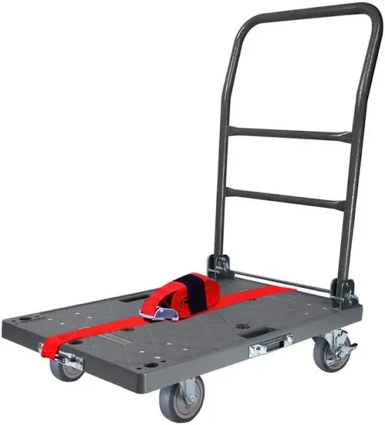 Snap-Loc 500 lb DIY Easy-Move Push Cart with Strap Kit SL0500C4TGS