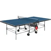 Butterfly Playback 19 Ping Pong Table | 3/4" Top | Butterfly Folding Ping Pong Table | Wheels-Free for Easy Transport | Includes Racket & Ball Holder | Made In Germany