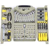 JEGS 123-Piece Tool Set | With Carry Case | Includes Pliers, Sockets, Wrenches, Screwdrivers, Multi-Bit, Hex Wrenches, And More