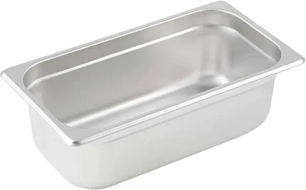 Winco SPJL-302 Steam Table Pan, 2.5" Deep, Stainless Steel