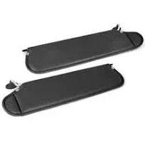 Rugged Ridge Sun Visors; Agate (97-02 Jeep Wrangler TJ)