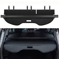 Trunk Cargo Cover for Ford Escape 2013 2014 2015 2016 2017 2018 2019 Retractable Rear Trunk Cargo Luggage Security Shade Cover Shield Interior Accessories Waterproof All Weather (Black)