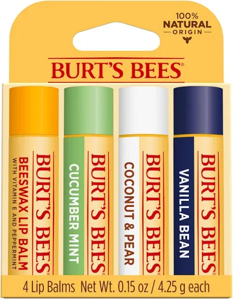 Burt's Bees Assorted Lip Balm 4-Pack