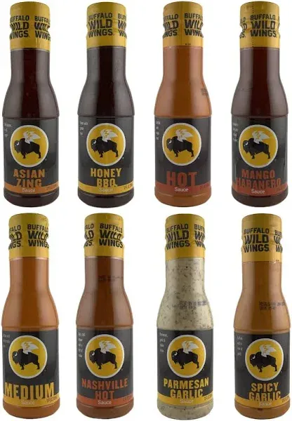 Buffalo Wild Wing Sauce Variety 8 Pack