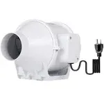 Hon&Guan 6" High Efficiency Inline Duct Fan