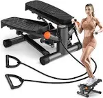 Steppers for Exercise at Home,Adjustabl<wbr/>e Height Mini Stepper with Resistance Ban