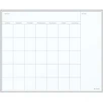 U Brands 16&#034; x 20&#034; Framed Undated Calendar Magnetic Dry Erase Board Whiteboard