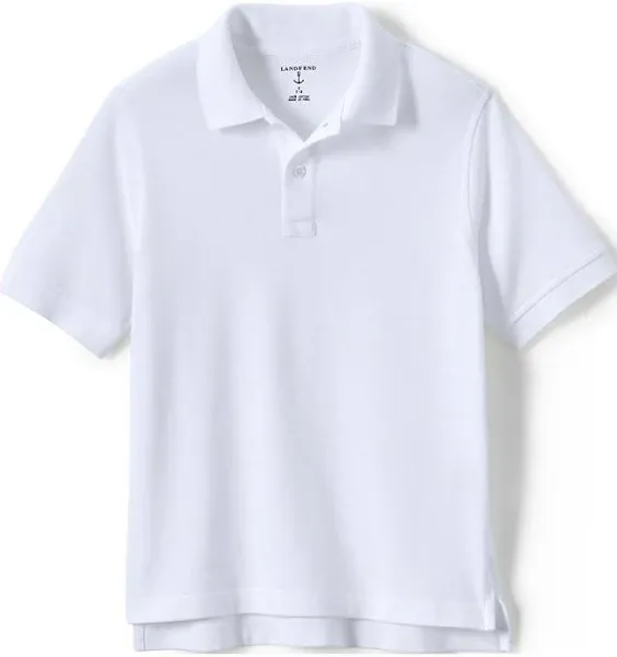 Lands' End Kids Short Sleeve Mesh Polo Shirt