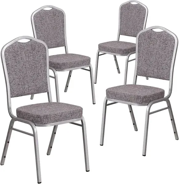 Flash Furniture Hercules Series 4 Pk. Crown Back Stacking Banquet Chair