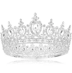 COCIDE Rose Gold Tiara and Crown for Women Crystal Queen Crowns Rhinestone Princess Tiaras for Girl Bride Wedding Hair Accessories for Bridal Birthday Party Prom Halloween Cos-play Costume Christmas