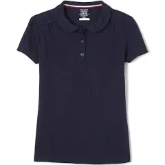 French Toast Girls' Short Sleeve Peter Pan Collar Polo