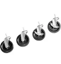 Seville Classics 3-Inch Wheels for Shelving Units Set of 4