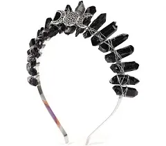 Natural Raw Crystal Quartz Tiara Crown Headband Witch Women Girls Costume Goddess Rhinestone Party Headpiece - Buy Raw Quartz Headwear Crystal Headpiece Crystal Headband Product on Alibaba.com