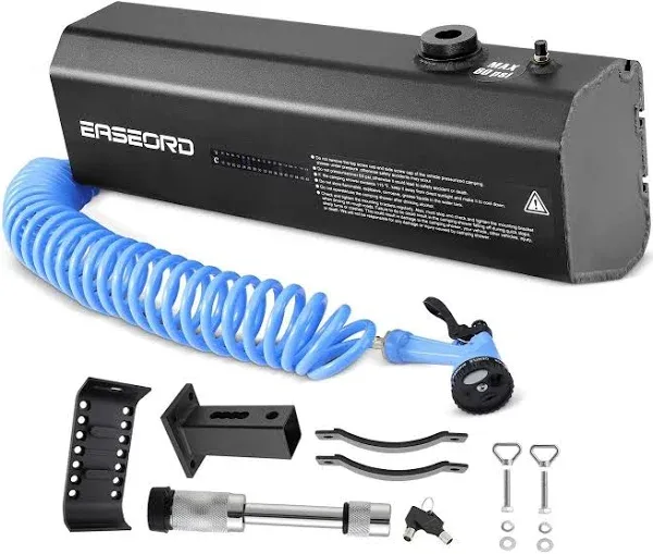 EASEORD Pressurized Camping Shower Water Tank Road Shower for Off-Road