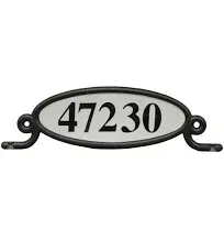 Gibraltar Mailboxes Black Mailbox Address Plaque