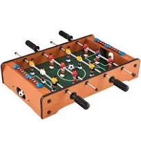 Wooden Mini Foosball Table Top Football Soccer Game Set Kids Family Desktop ToyO