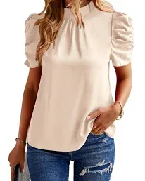 Women's Boho Ruffle Short Sleeve Floral Shirt