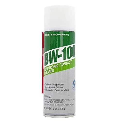 BW-100 Non-Flammable Electronic Contact Cleaner Aerosol Spray 8oz / 225g