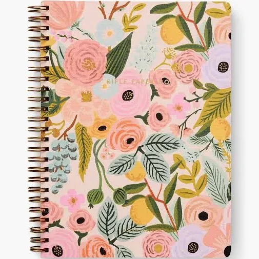 PAPER CO. Spiral Notebook | 150 Ruled Pages, Inner Storage Pocket Folders, Do...