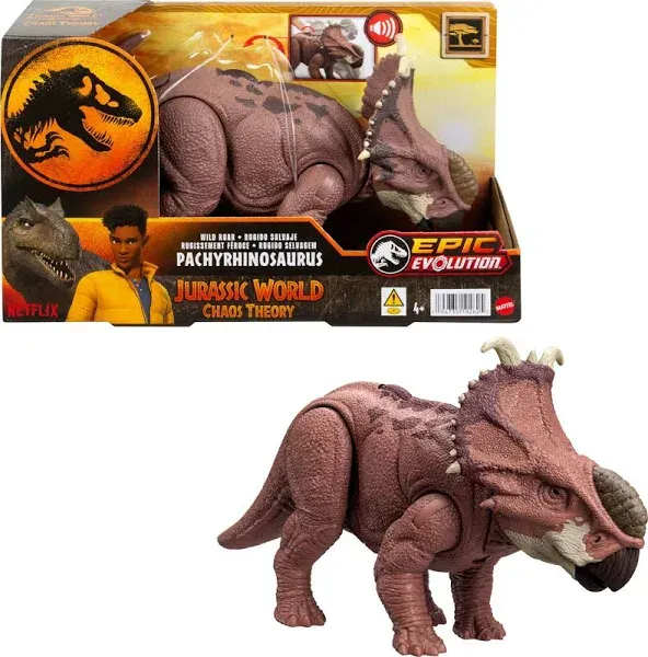 Jurassic World Chaos Theory Pachyrhinosaur<wbr/>us Wild Roar Dinosaur Epic Evolution🆕