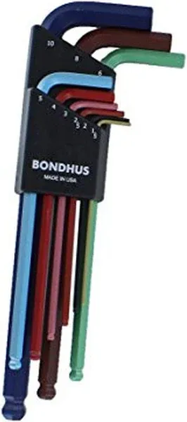 Bond Hus ColorGuard Ball End L-Wrench Set