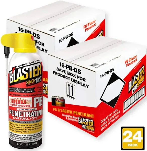 (2 Pack) PB Blaster Penetrating Oil Rusted Seized Bolts Lubricant Spray 11 oz.