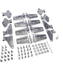 Rugged Ridge 07-18 Jeep Wrangler JKU Stainless Steel Door Hinge Kit