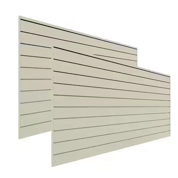 Proslat 96 in. W x 48 in. H Slat Wall Panel Set Sandstone (2-Pack) P88209